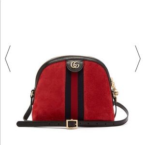 Ophidia suede cross-body bag